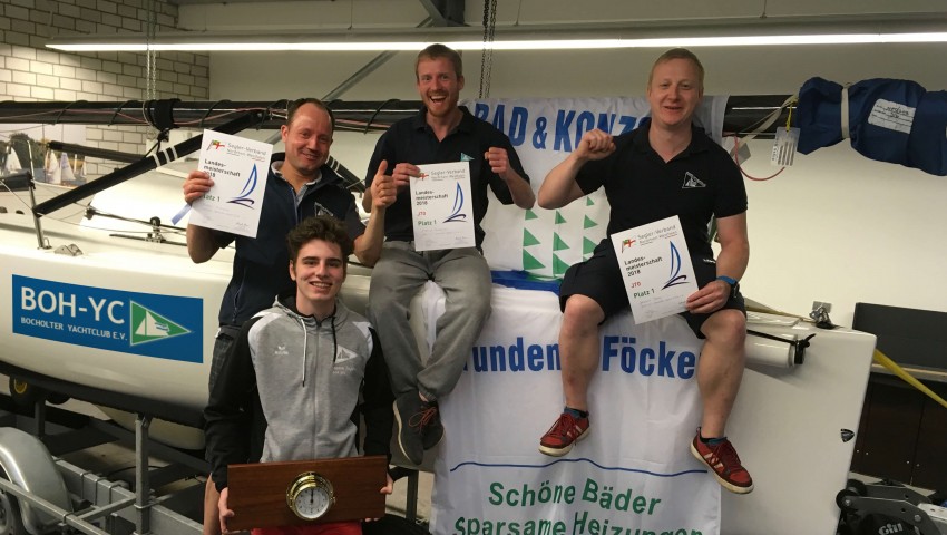 Die siegreiche Mannschaft des BOH-YC.