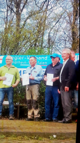 Siegerehrung der 1. RC-Segeln Landesmeisterschaft NRW.