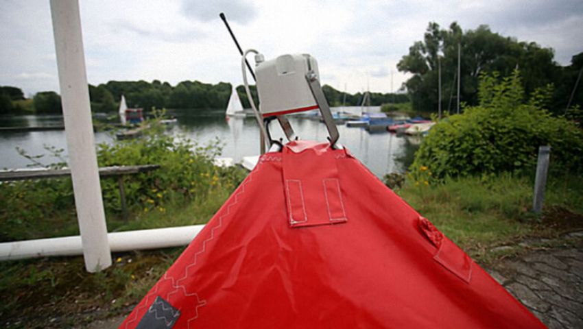 Blindenmatch-Race im SKBUe: Spezial-Wendemarke.