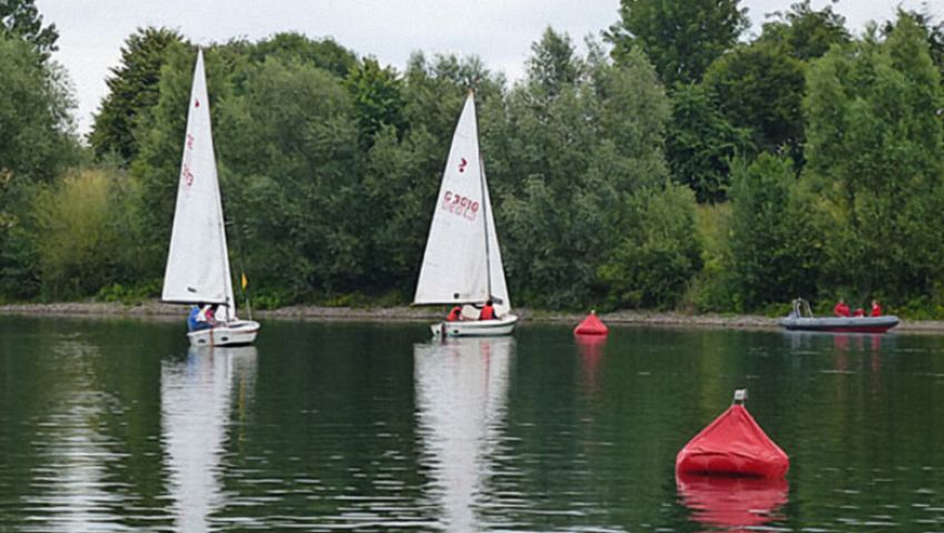 Blindenmatch-Race im SKBUe: Orientieren an den Spezial-Wendemarken.