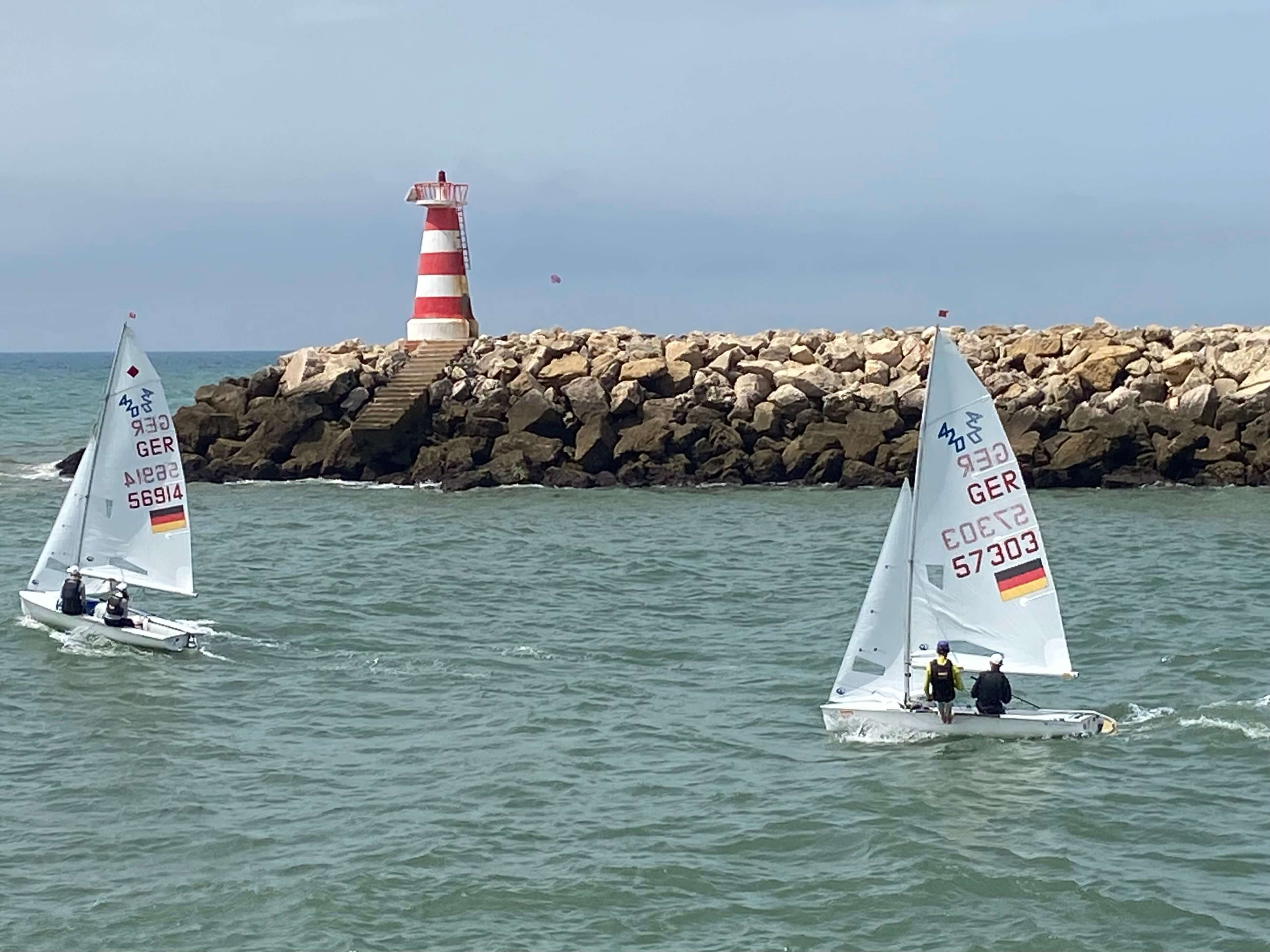 Jugendeuropameisterschaft der 420er in Vilamoura, Portugal.